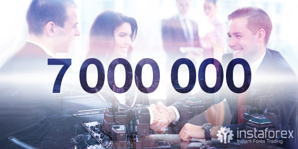 दुनिया भर में 7,000,000 व्यापारी InstaForex का चयन करते हैं